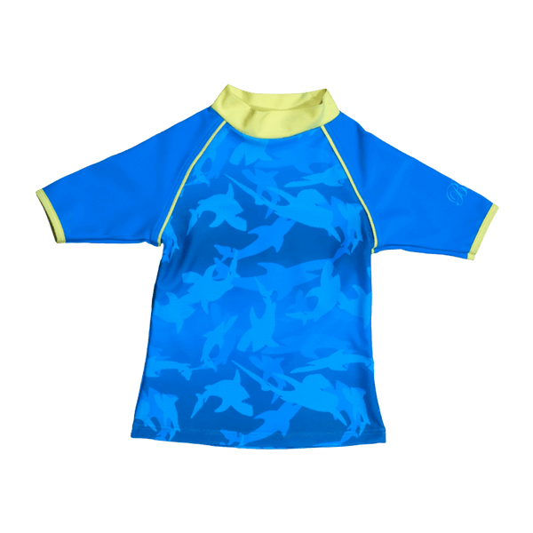Kortermet UV trøye i Blå - Banz Fin Frenzy