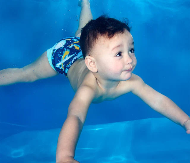 Kan en baby puste under vann?