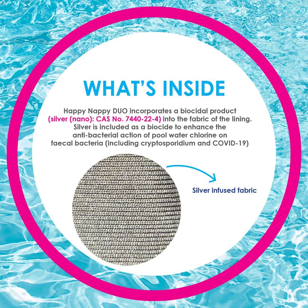 Babysvømming badebukse med sølv - Happy Nappy DUO™ Bugs Life