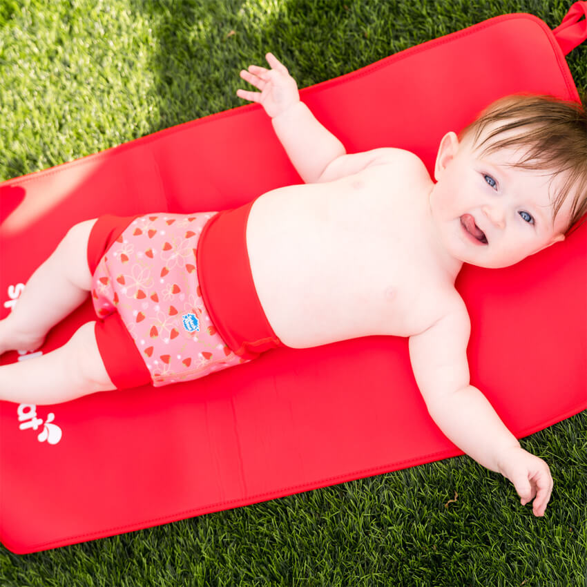 Badebleie for babysvømming - Happy Nappy DUO™ Strawberry field