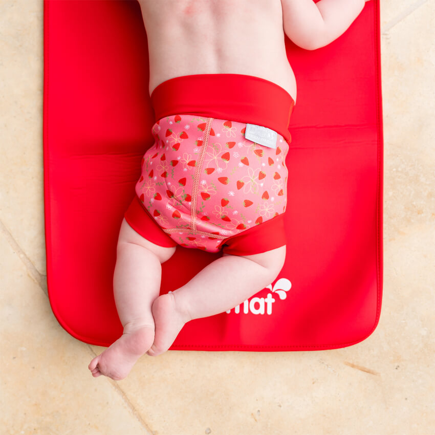 Badebleie for babysvømming - Happy Nappy DUO™ Strawberry field