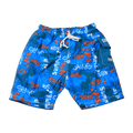 Badebukse blå med UV-beskyttelse (Banz Blue Graffiti Shorts)