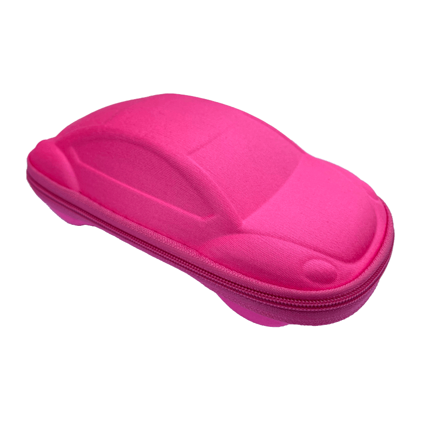 Brilleetui for barn - Rosa bil