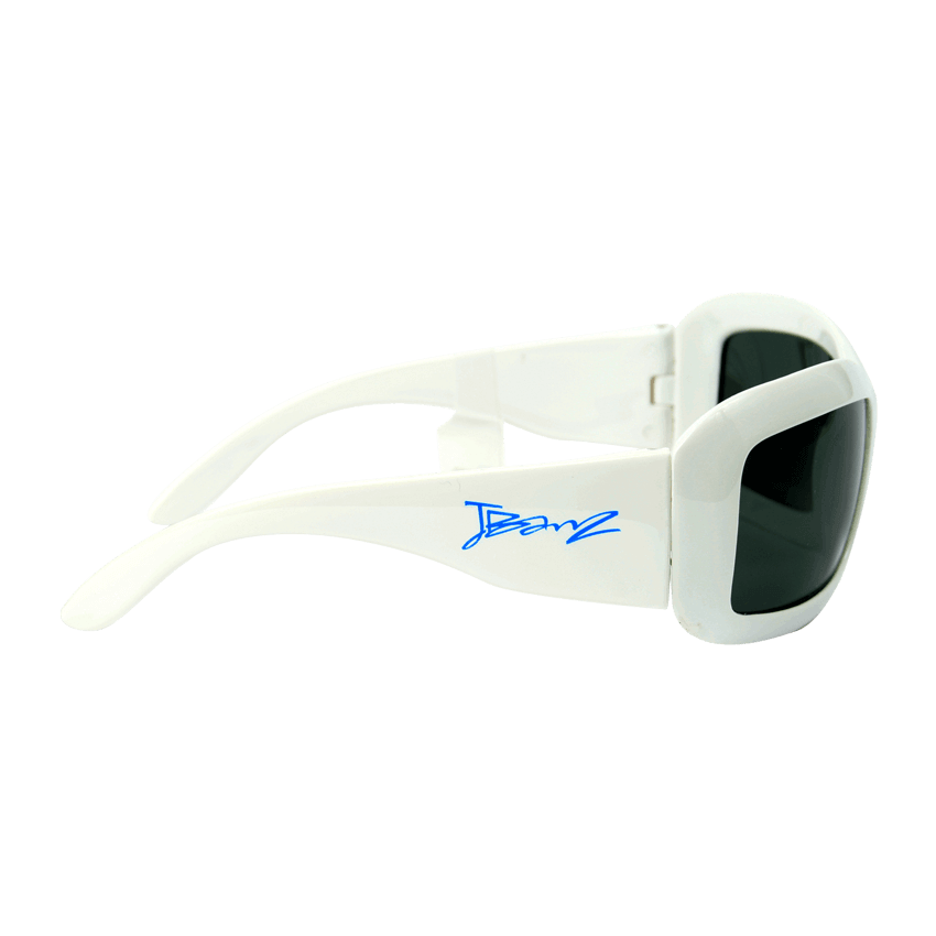 Solbriller for barn 4-10 år - Hvite (JBanz White Wrap)