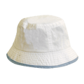 Klassisk solhatt for baby (Bucket hat) - Hvit og Blå