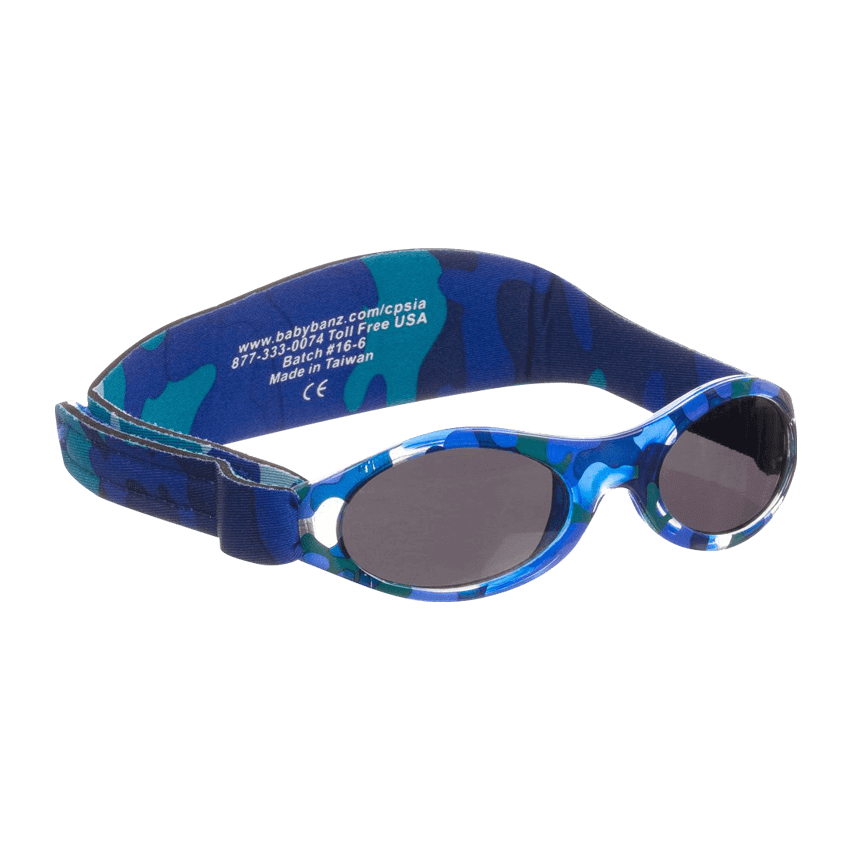 Solbriller for barn - Blå med mønster (Camo Blue)