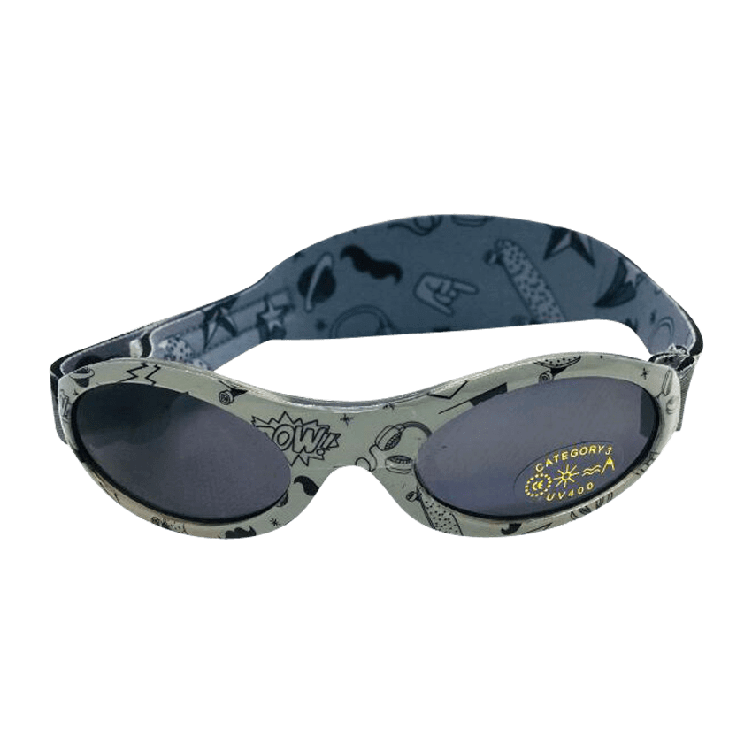 Baby Banz / Kidz Banz solbriller for barn - Mørkegrå (Graffiti)