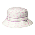 Solhatt med UPF50+ solbeskyttelse - Hvit med rosa palmer (Banz White palm)