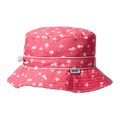 Solhatt med UPF50+ solbeskyttelse - Rosa med hvite palmer (Banz Pink palm)