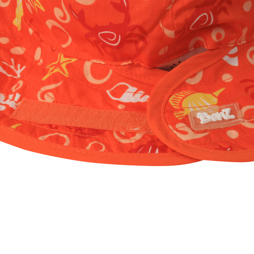 Solhatt med UV-beskyttelse - Oransje Sjødyr (Banz Orange Sea Creatures)