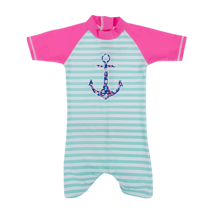 Banz UV-drakt - Anchor Turkis og Rosa