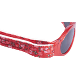 Baby Banz / Kidz Banz solbriller - Rød med blomstrete bånd (Adventure Petit floral)