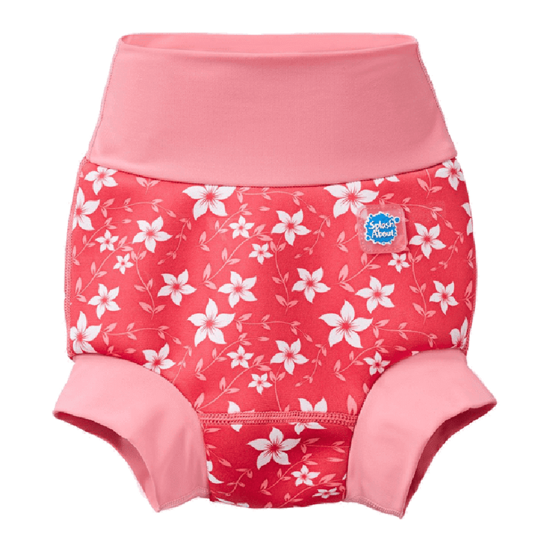 Badebukse for babysvømming - Happy Nappy Pink Blossom
