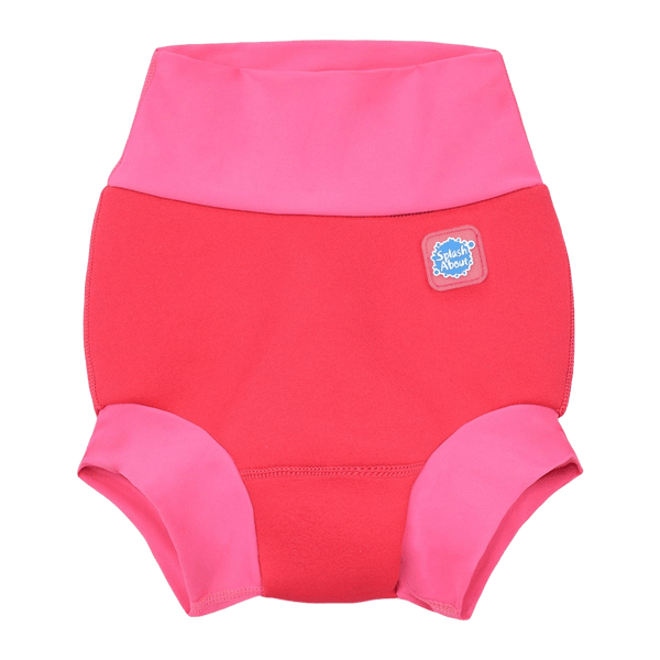 Badebukse for babysvømming - Happy Nappy Pink Geranium
