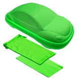 Solbrille etui for barn - Grønn bil