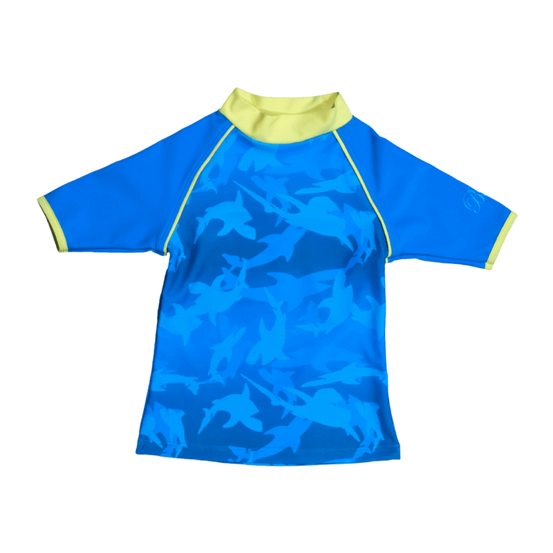Kortermet UV trøye i Blå - Banz Fin Frenzy