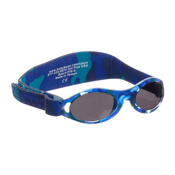 Solbriller for barn - Blå med mønster (Camo Blue)