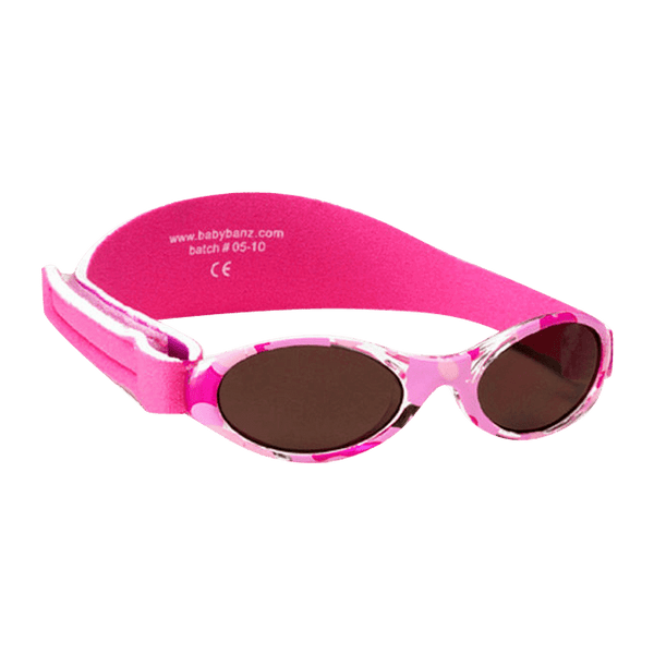 Baby Banz solbriller for barn - Rosa med mønster (Camo Pink)