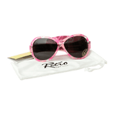 Retro Solbriller for barn og baby - Rosa mønster (Retro Banz Pink Diva)
