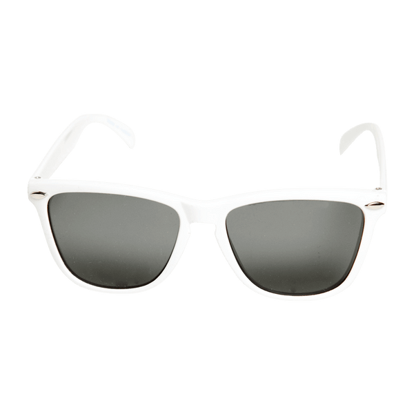 Hvite solbriller barn 4-10 år i klassisk stil. JBanz White Flyer